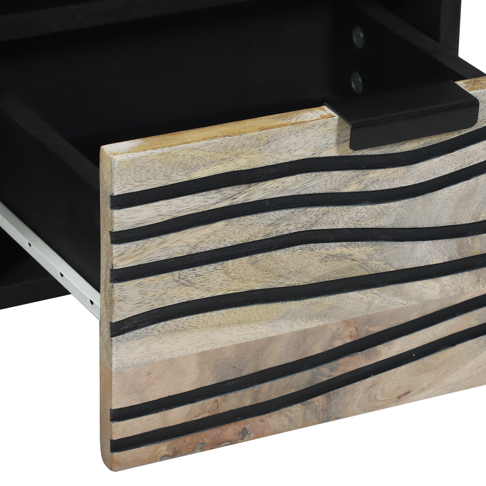 Dulapuri și suporturi pentru stocarea media Alb și negru GartenMobel Dekor