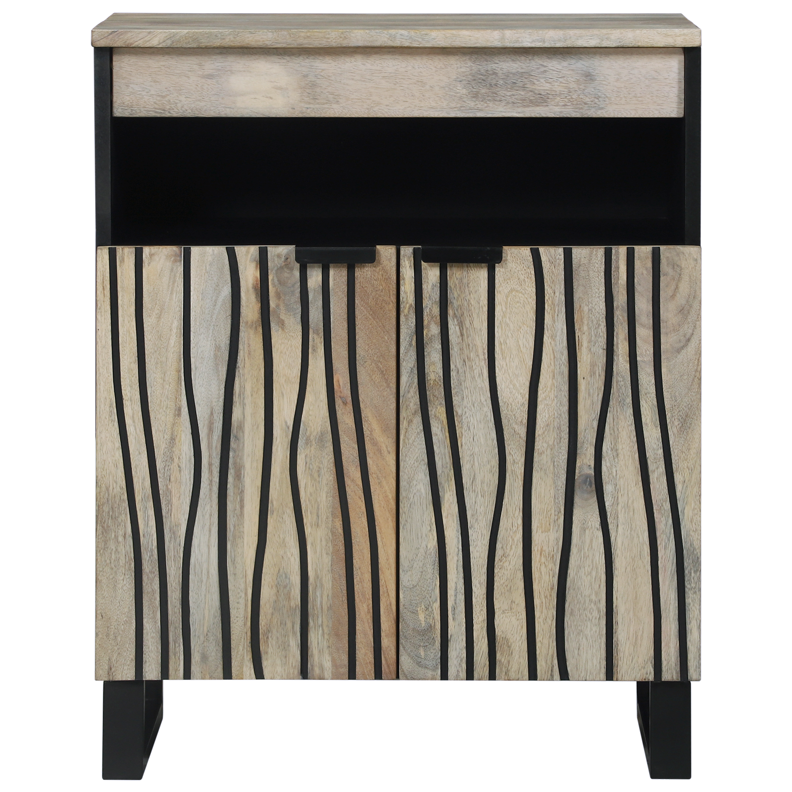 Dulapuri și suporturi pentru stocarea media Alb și negru GartenMobel Dekor