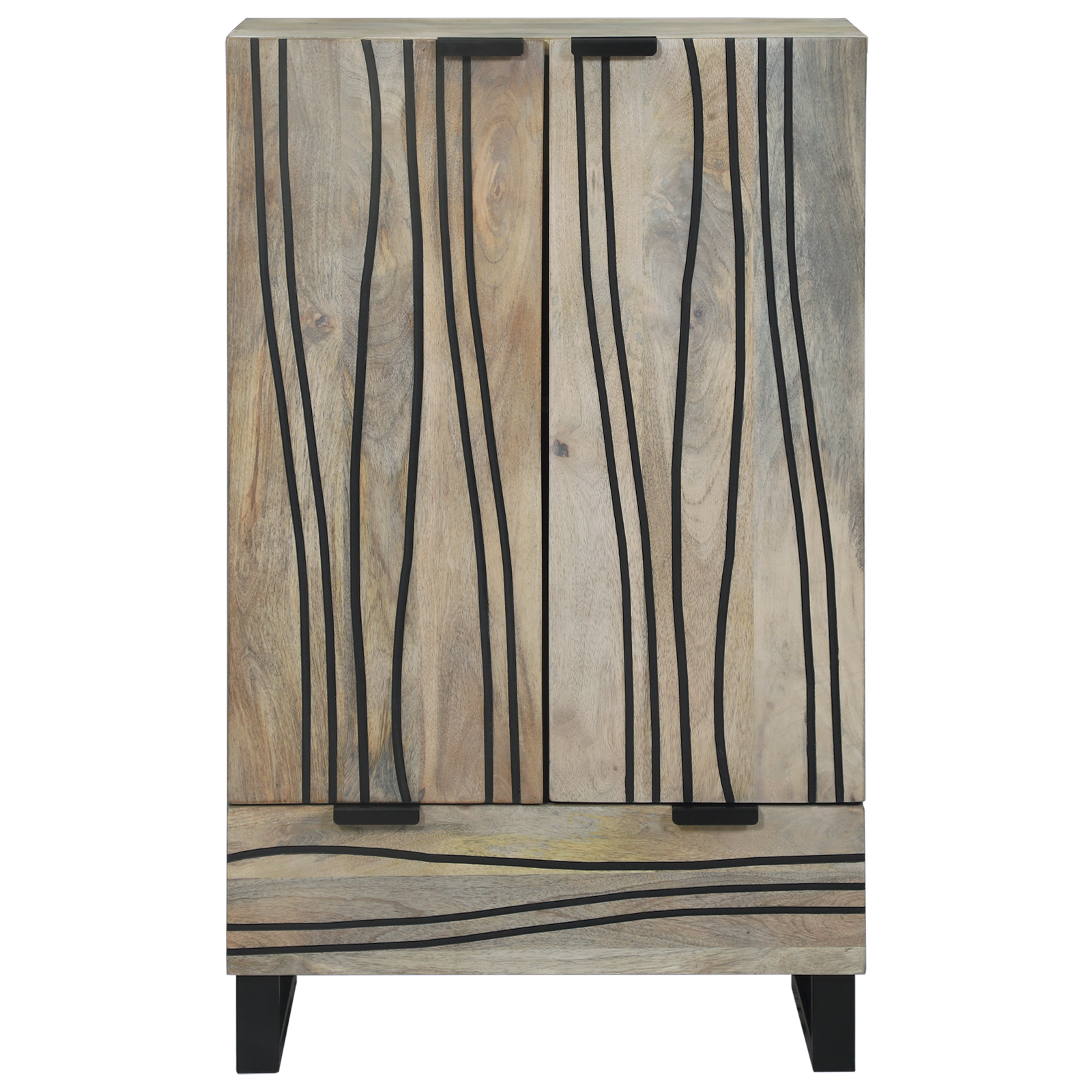 Dulapuri și suporturi pentru stocarea media Alb și negru GartenMobel Dekor