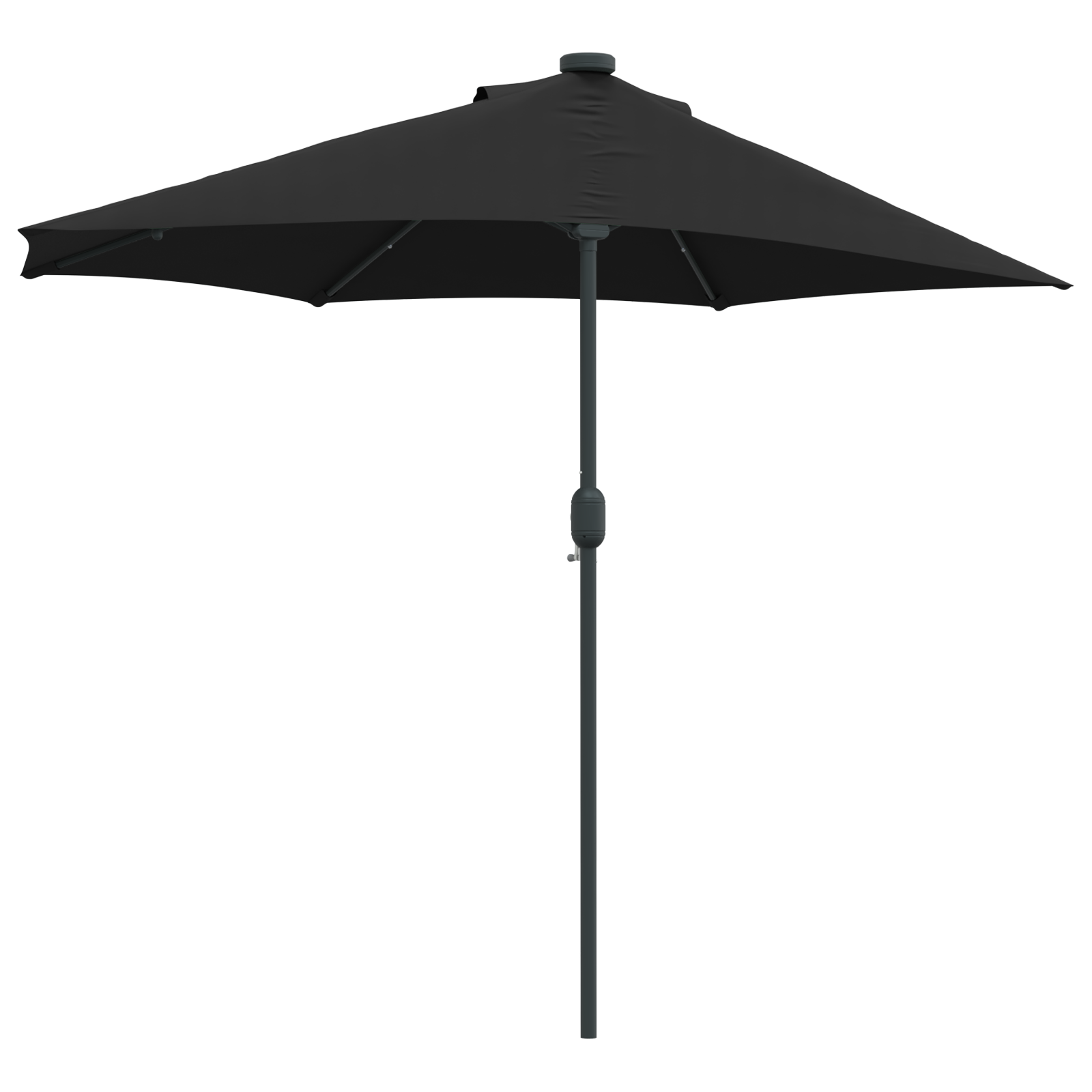 Parasol de Grădină Negru 294 x 150 x 223 cm țesătură GartenMobel Dekor