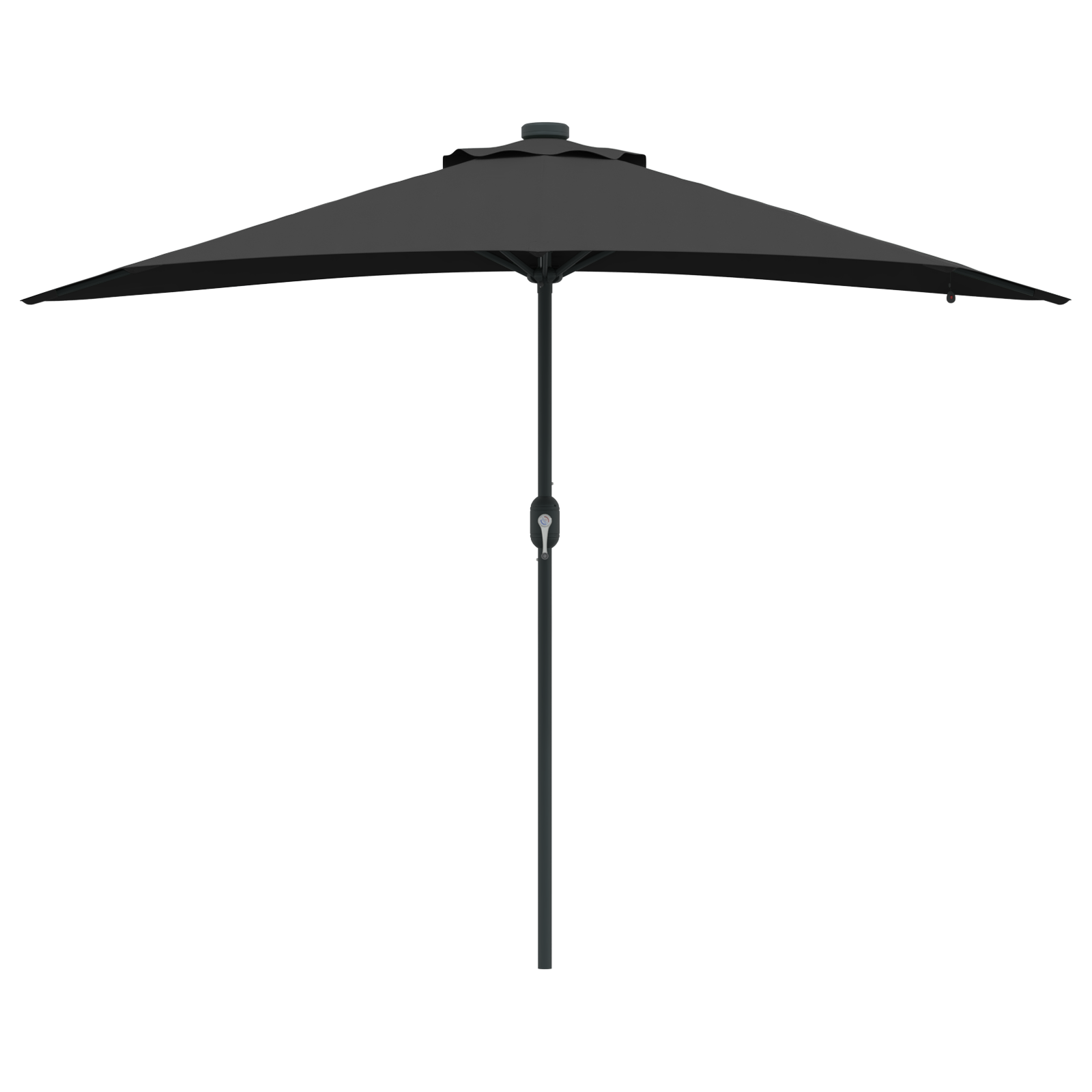 Parasol de Grădină Negru 294 x 150 x 223 cm țesătură GartenMobel Dekor