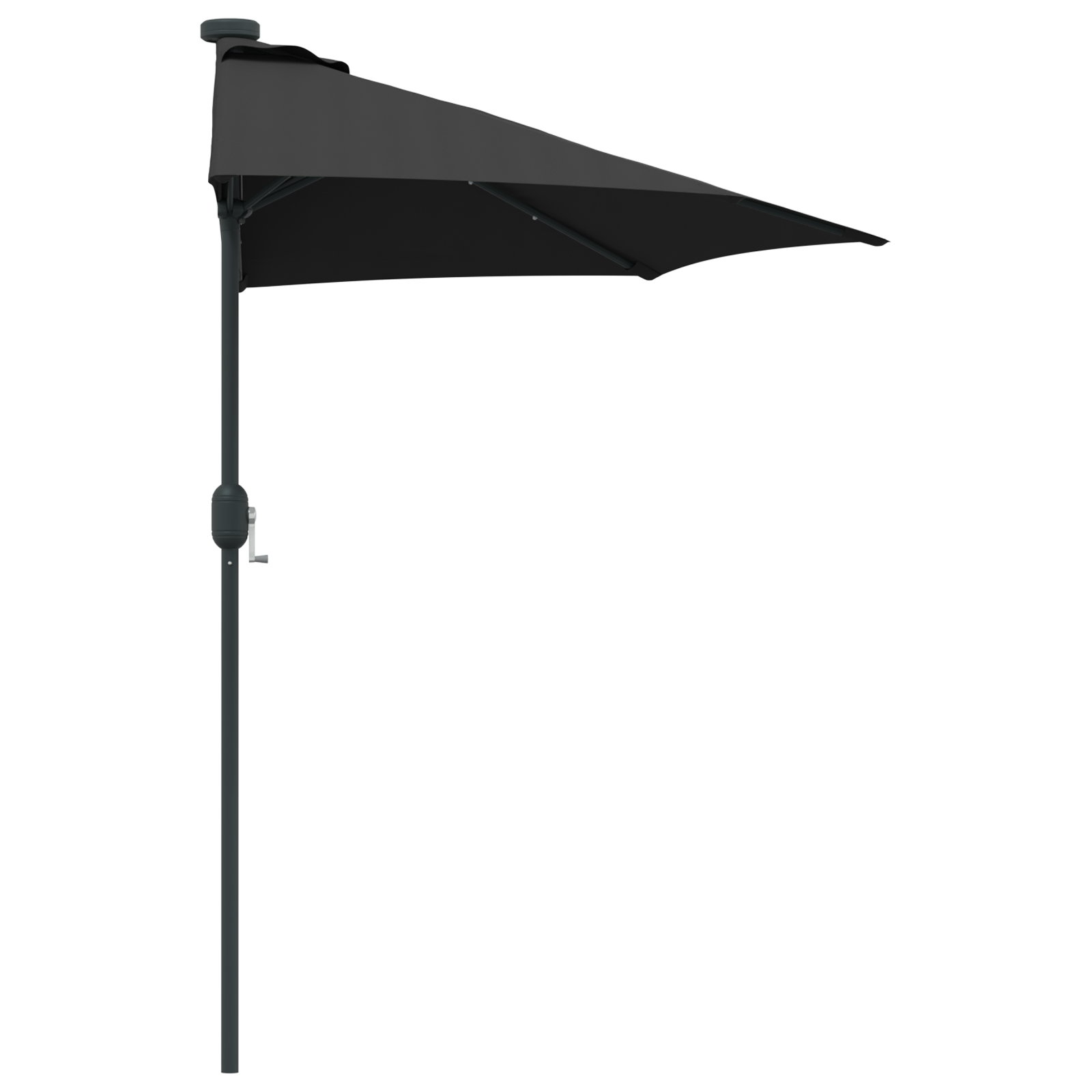 Parasol de Grădină Negru 294 x 150 x 223 cm țesătură GartenMobel Dekor