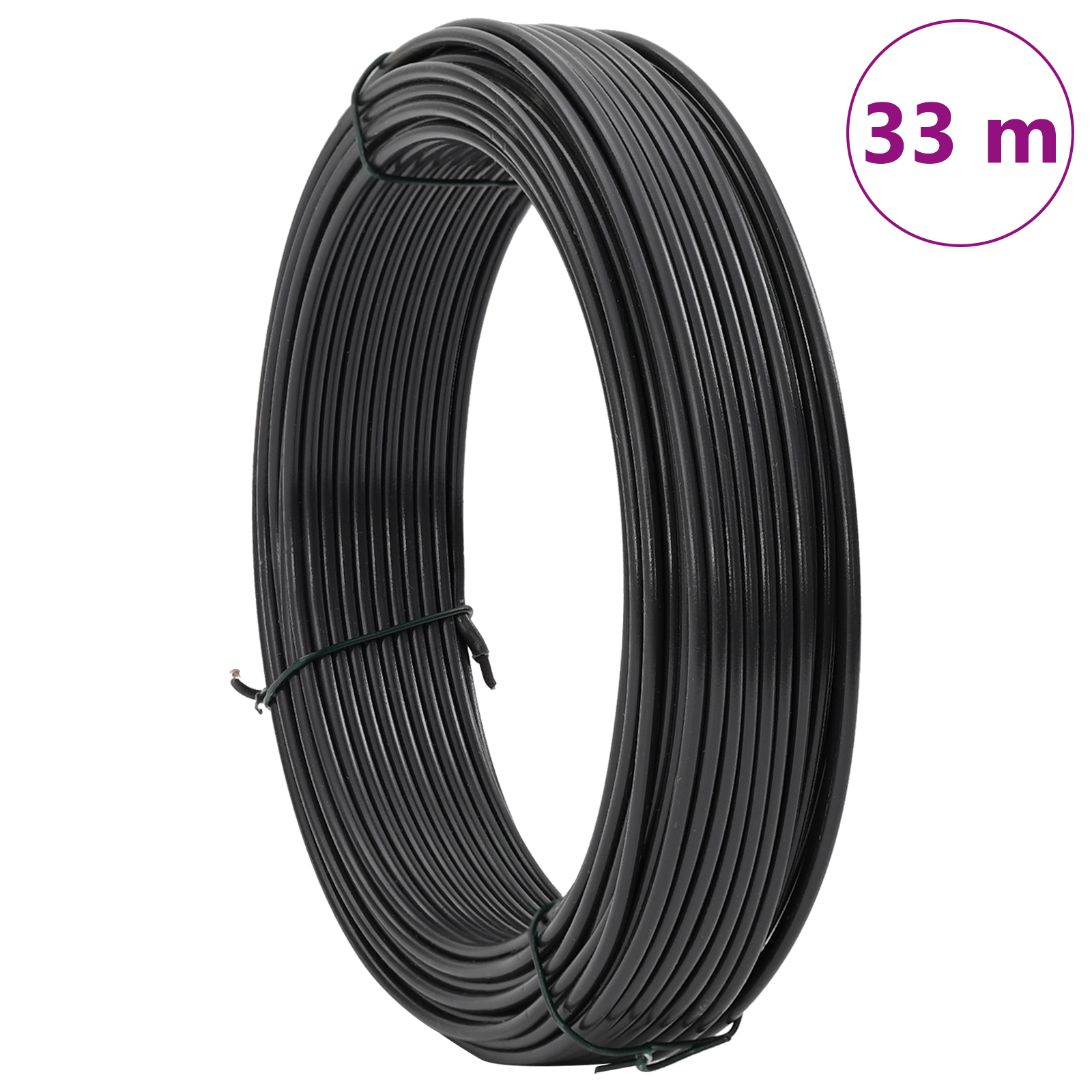 Sârmă de legare pentru gard Antracit 33 m otel acoperit cu PVC GartenMobel Dekor