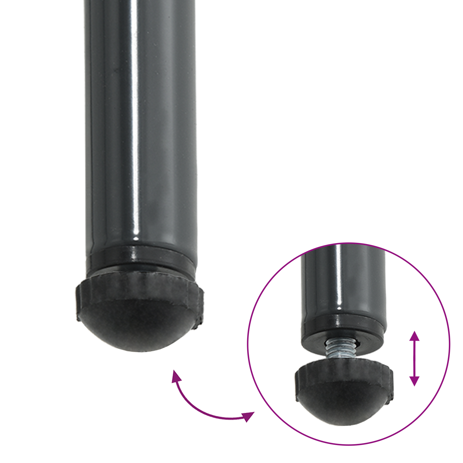 Set de masă pentru grădină cu pernă 3 pcs Negru, Antracit GartenMobel Dekor