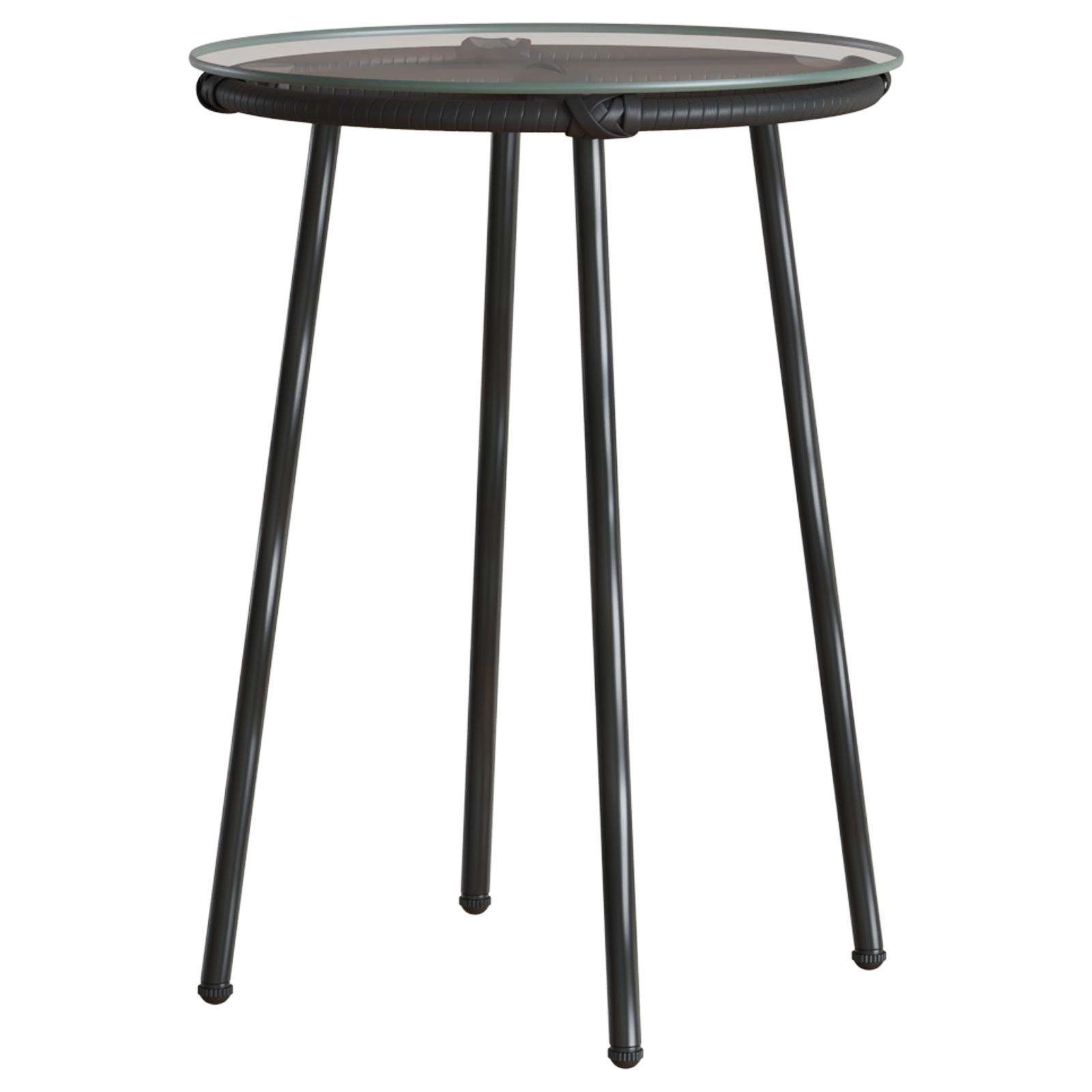 Set de masă pentru grădină cu pernă 3 pcs Negru, Antracit GartenMobel Dekor