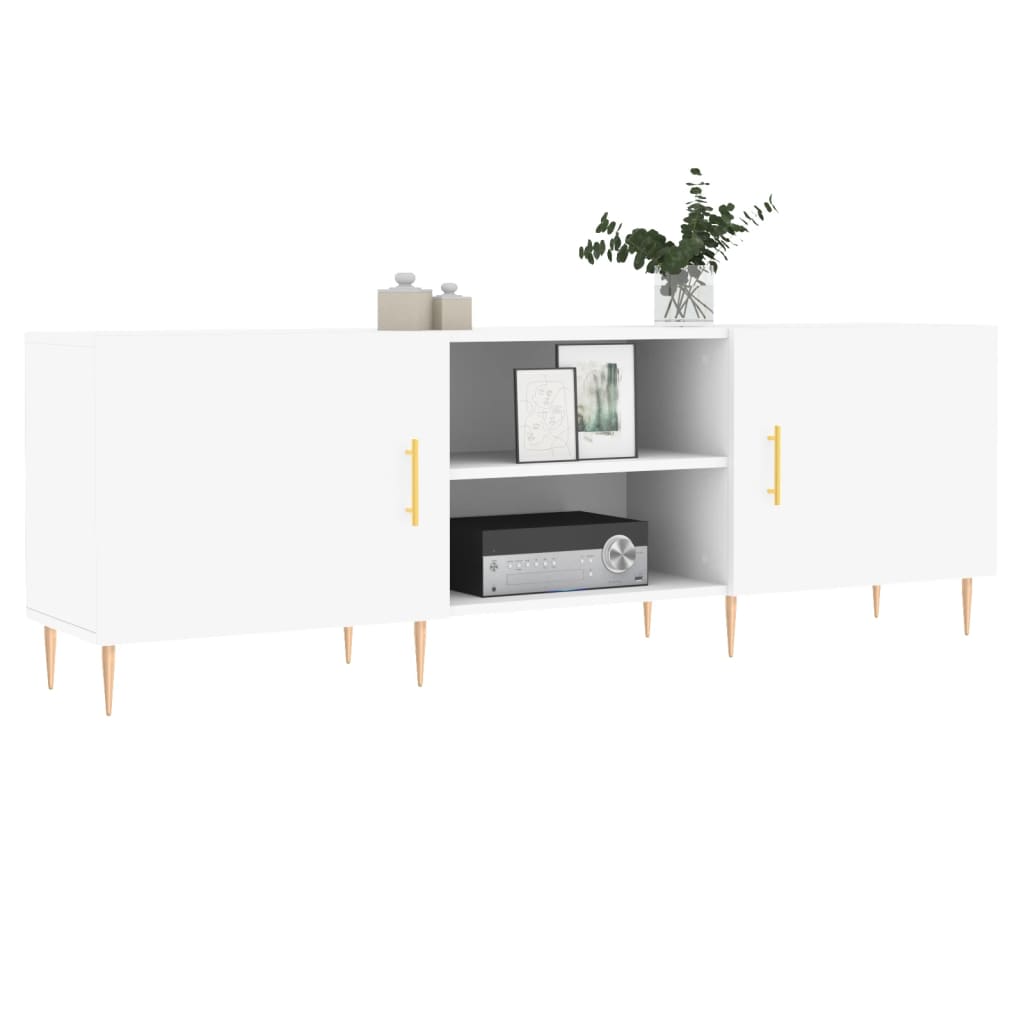Comodă TV, alb, 150x30x50 cm, lemn compozit GartenMobel Dekor