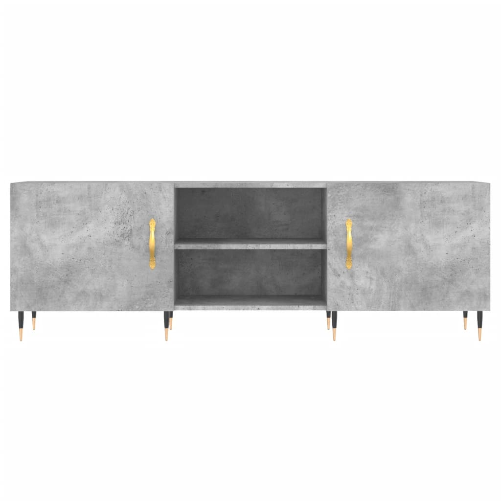 Comodă TV, gri beton, 150x30x50 cm, lemn compozit GartenMobel Dekor