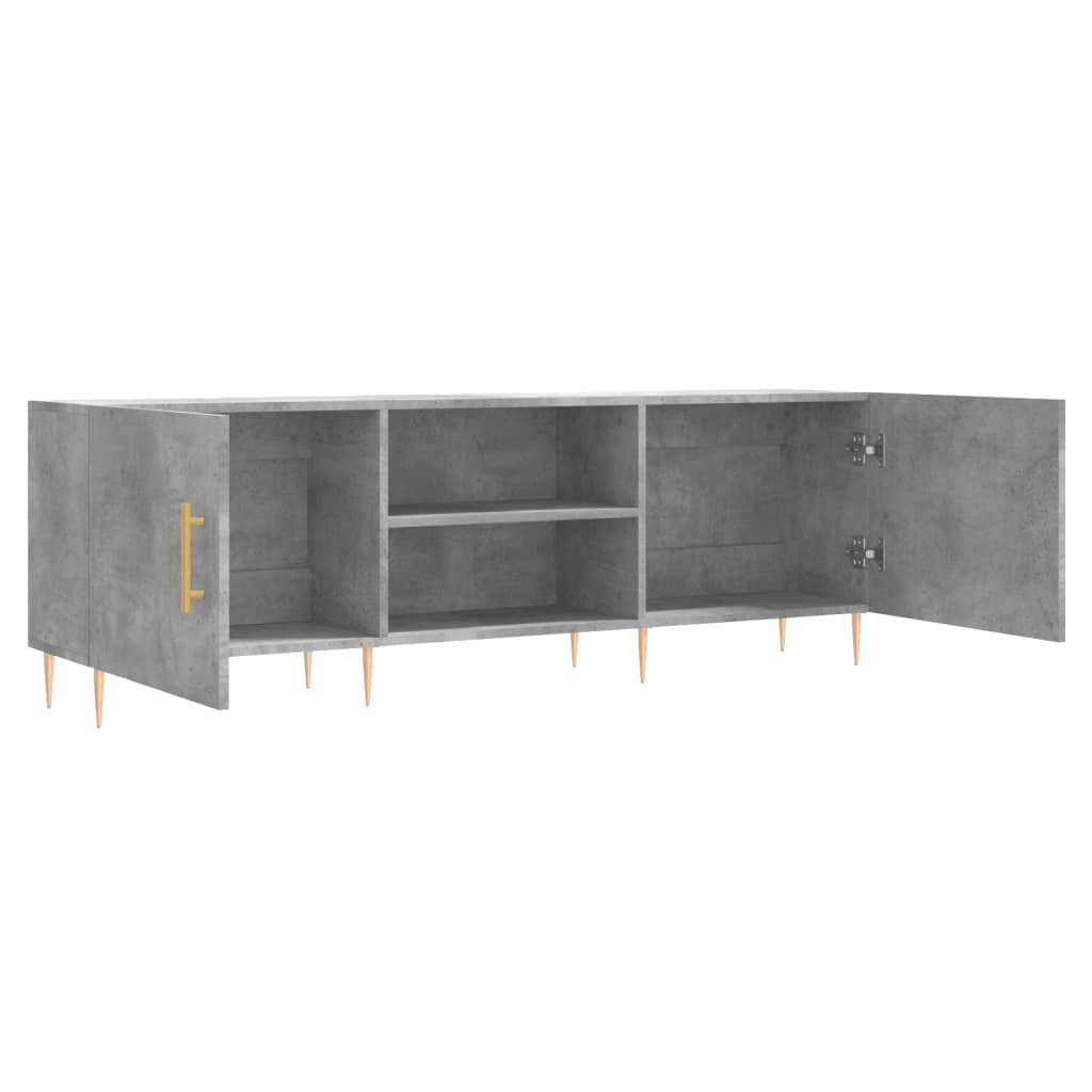 Comodă TV, gri beton, 150x30x50 cm, lemn compozit GartenMobel Dekor