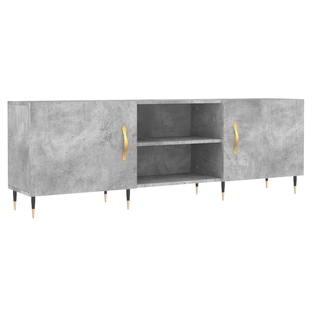 Comodă TV, gri beton, 150x30x50 cm, lemn compozit GartenMobel Dekor