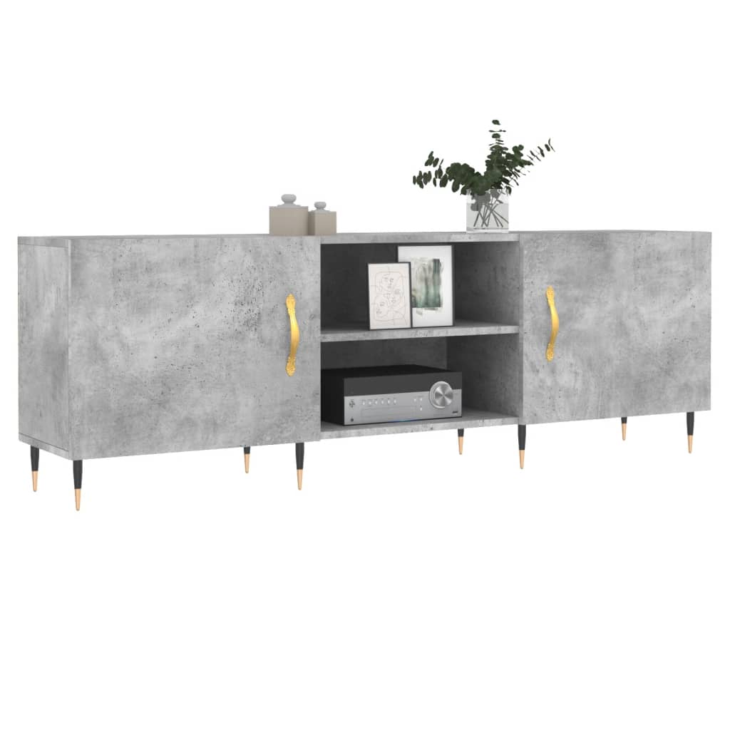 Comodă TV, gri beton, 150x30x50 cm, lemn compozit GartenMobel Dekor