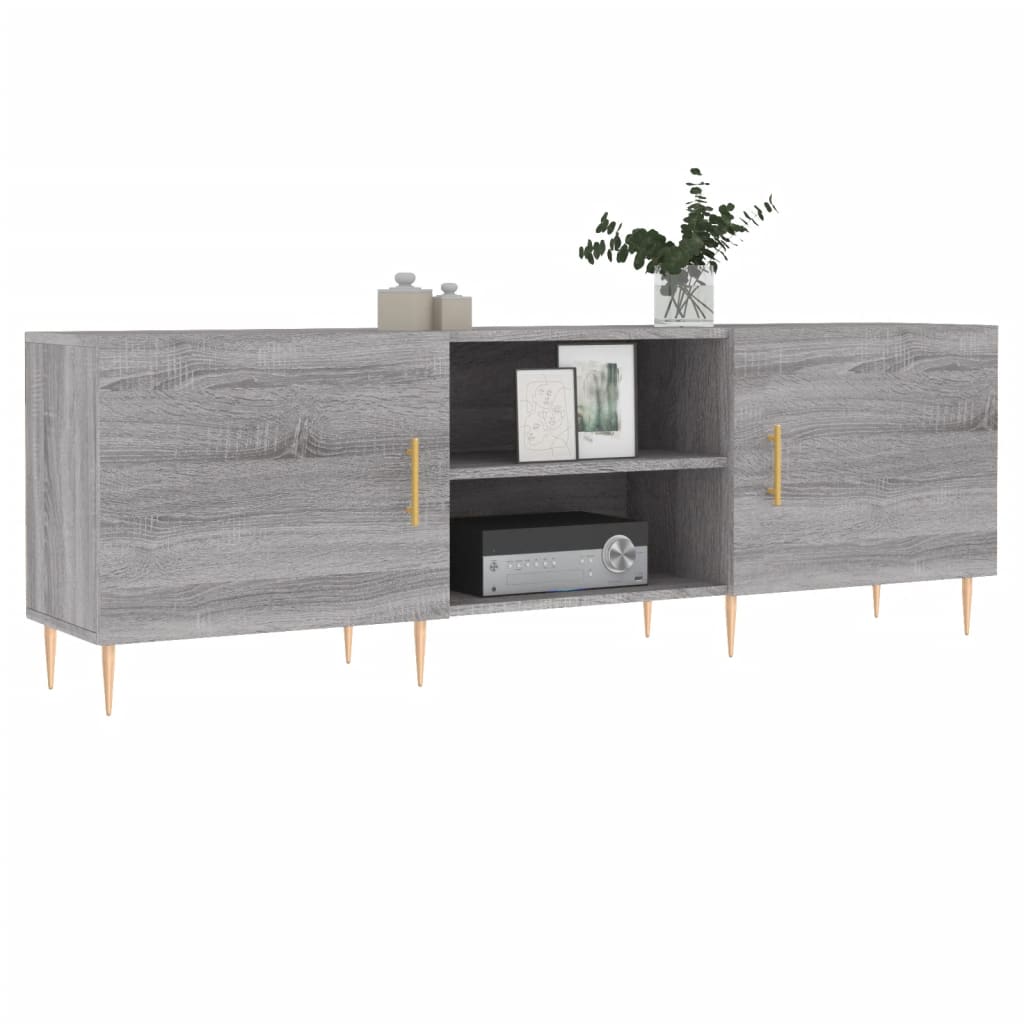 Comodă TV, gri sonoma, 150x30x50 cm, lemn compozit GartenMobel Dekor