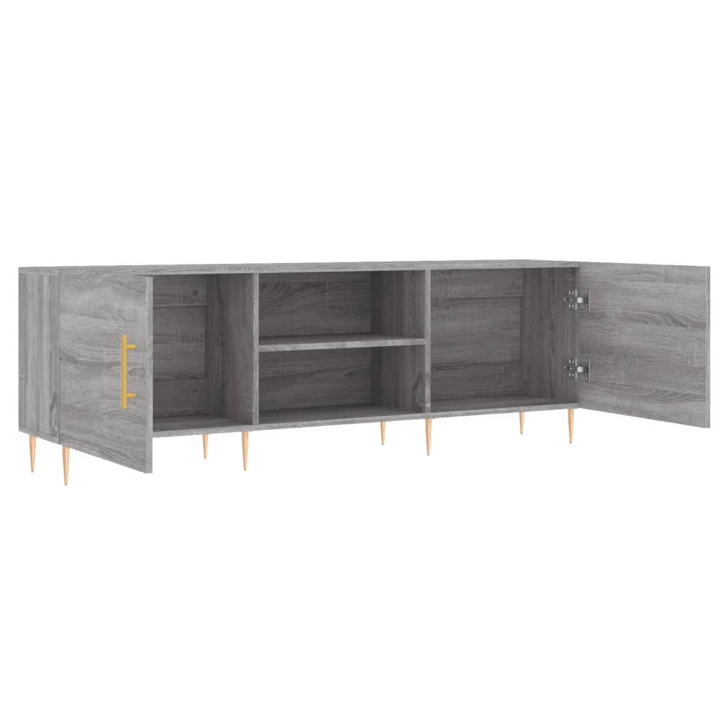 Comodă TV, gri sonoma, 150x30x50 cm, lemn compozit GartenMobel Dekor