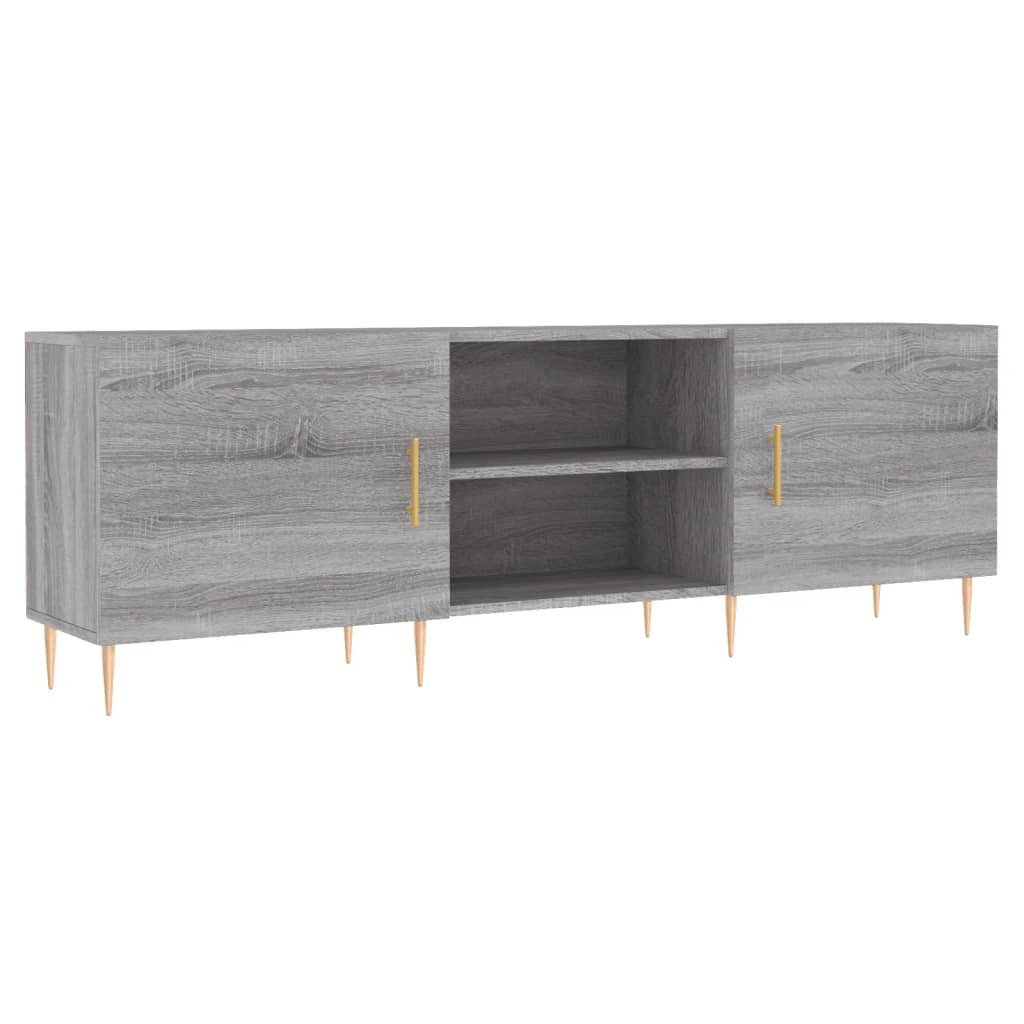 Comodă TV, gri sonoma, 150x30x50 cm, lemn compozit GartenMobel Dekor