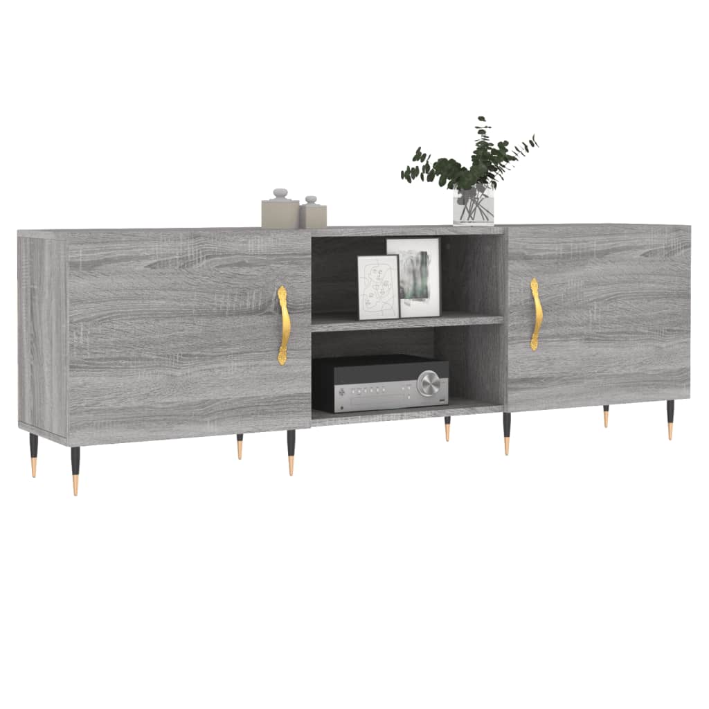 Comodă TV, gri sonoma, 150x30x50 cm, lemn compozit GartenMobel Dekor