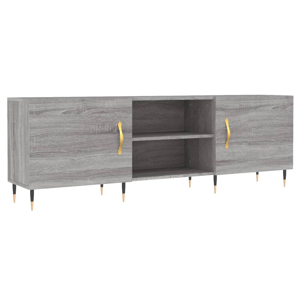 Comodă TV, gri sonoma, 150x30x50 cm, lemn compozit GartenMobel Dekor