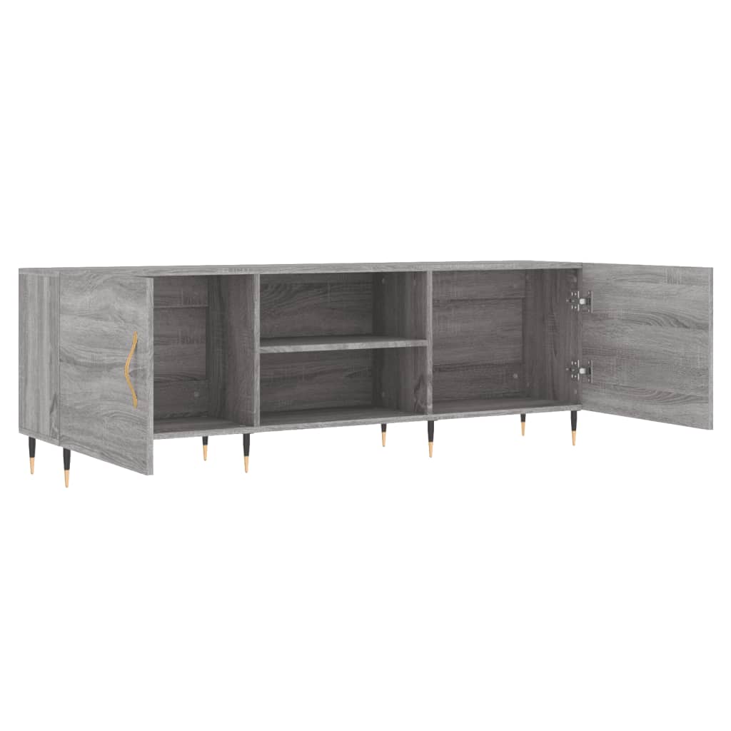 Comodă TV, gri sonoma, 150x30x50 cm, lemn compozit GartenMobel Dekor