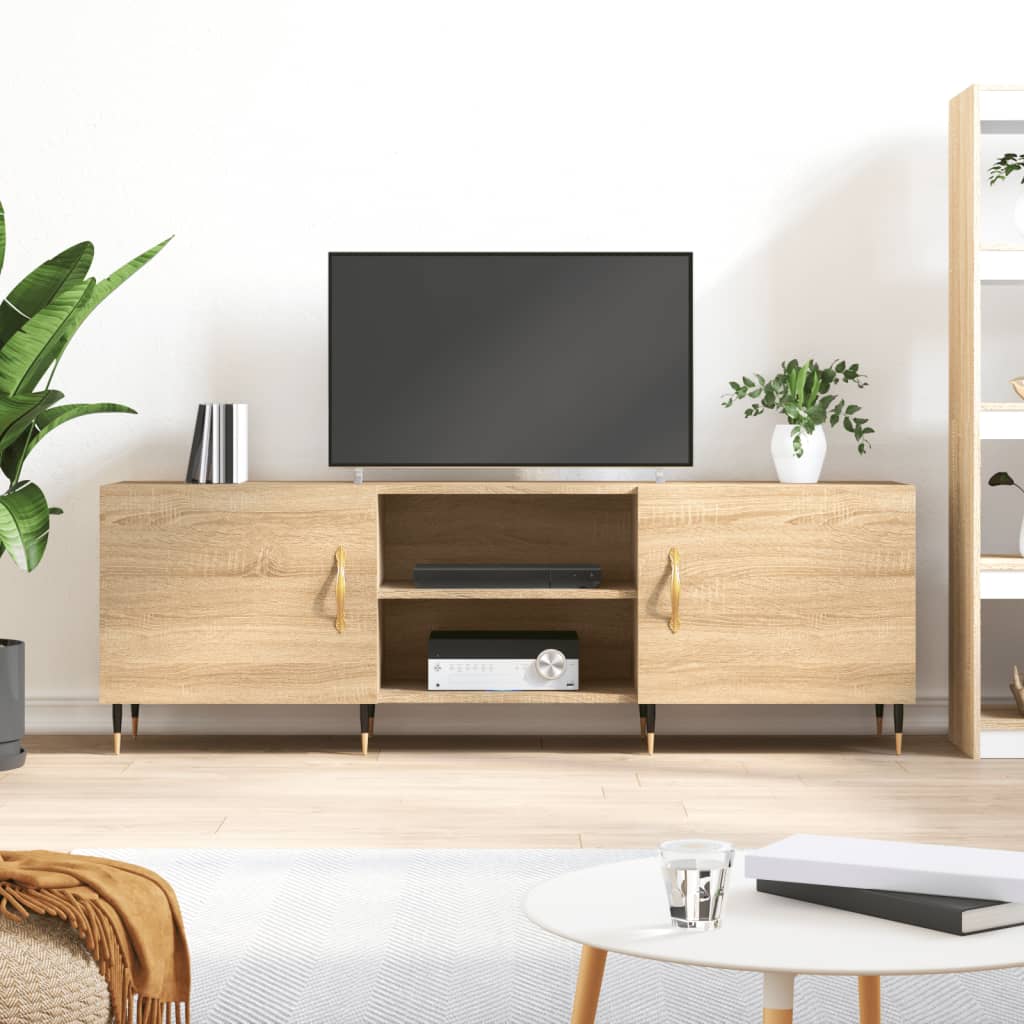 Comodă TV, stejar sonoma, 150x30x50 cm, lemn compozit GartenMobel Dekor