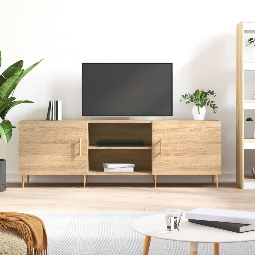 Comodă TV, stejar sonoma, 150x30x50 cm, lemn compozit GartenMobel Dekor