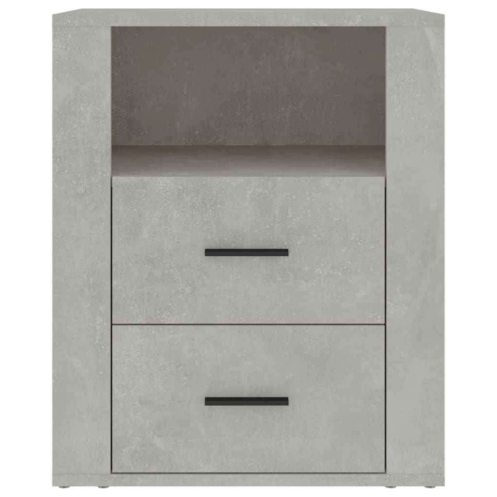 Noptieră, gri beton, 50x36x60 cm, lemn prelucrat GartenMobel Dekor