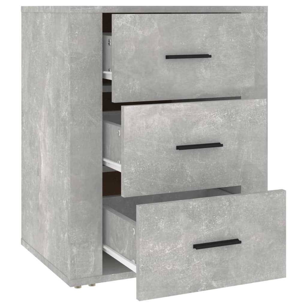 Noptieră, gri beton, 50x36x60 cm, lemn prelucrat GartenMobel Dekor