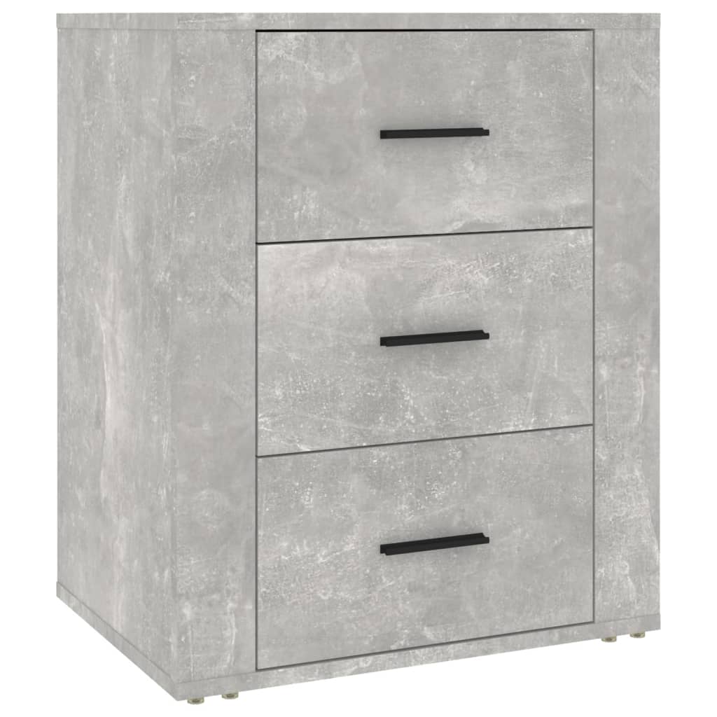 Noptieră, gri beton, 50x36x60 cm, lemn prelucrat GartenMobel Dekor