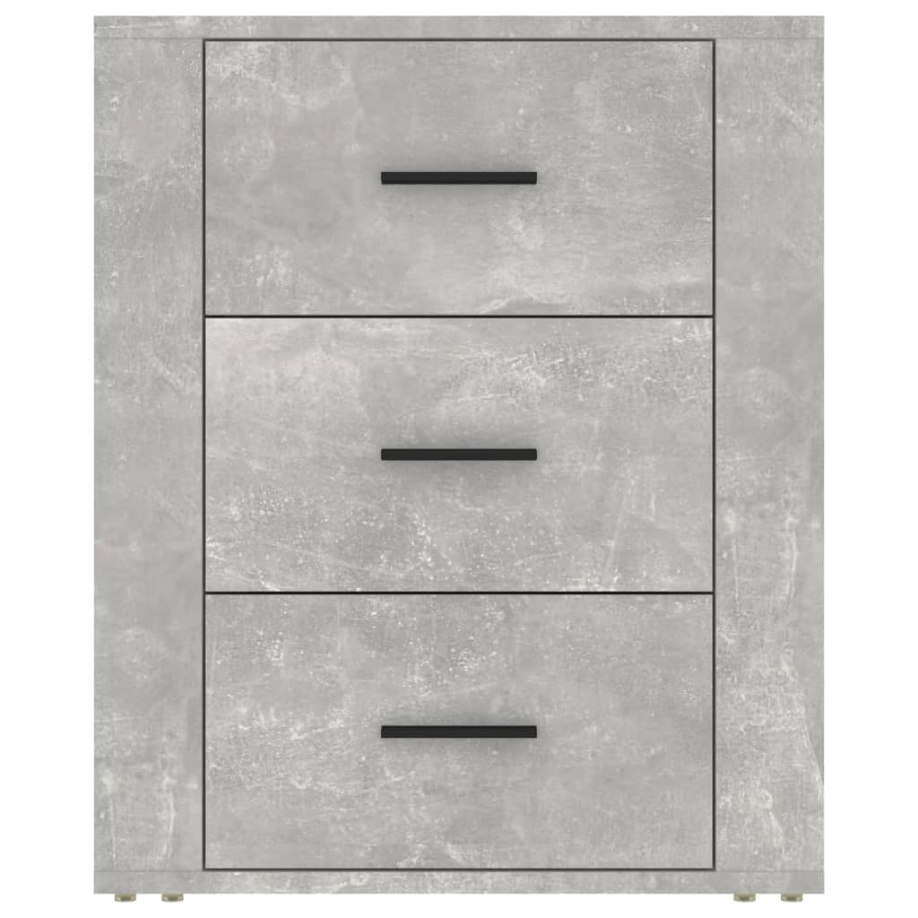 Noptieră, gri beton, 50x36x60 cm, lemn prelucrat GartenMobel Dekor
