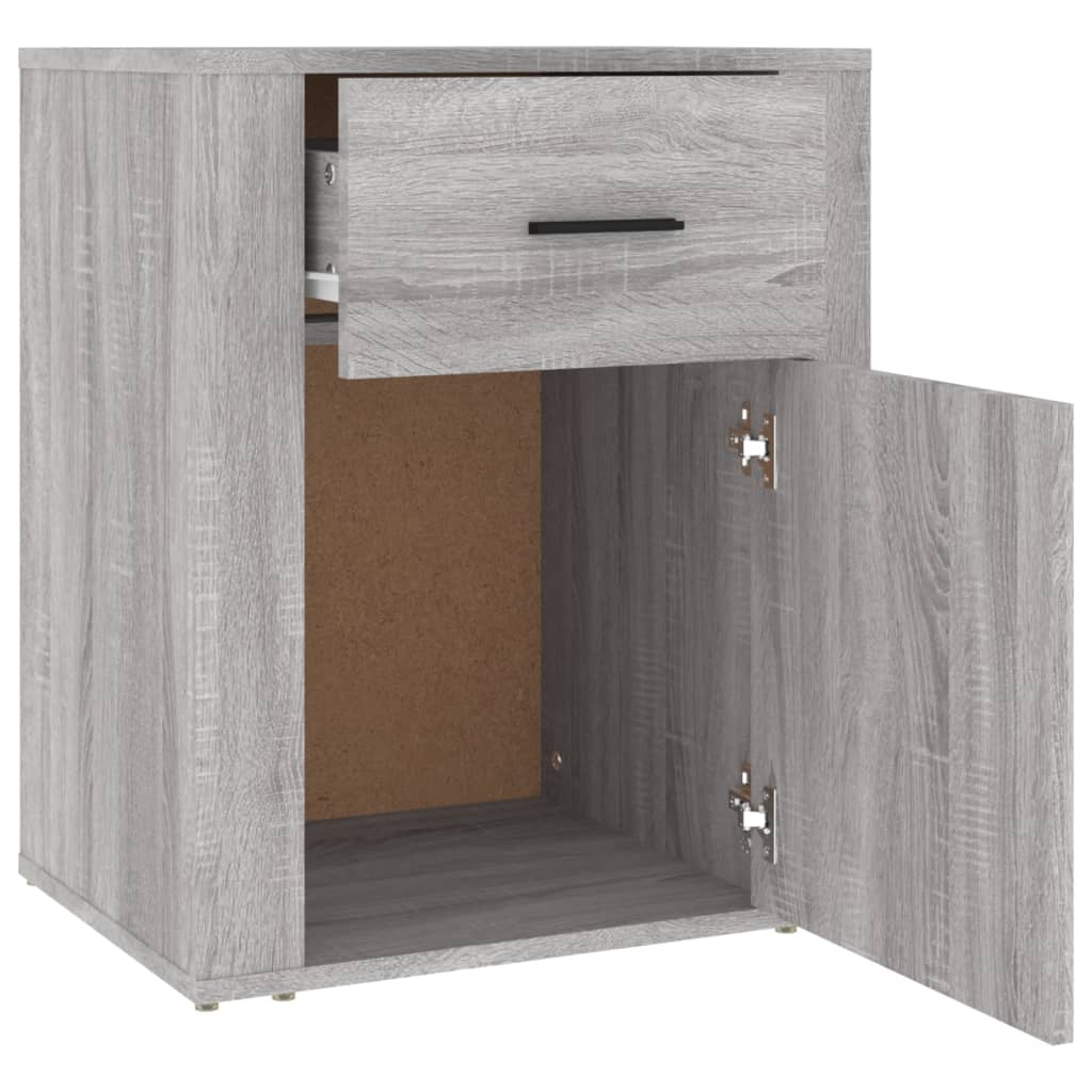 Noptieră, gri sonoma, 50x36x60 cm, lemn prelucrat GartenMobel Dekor