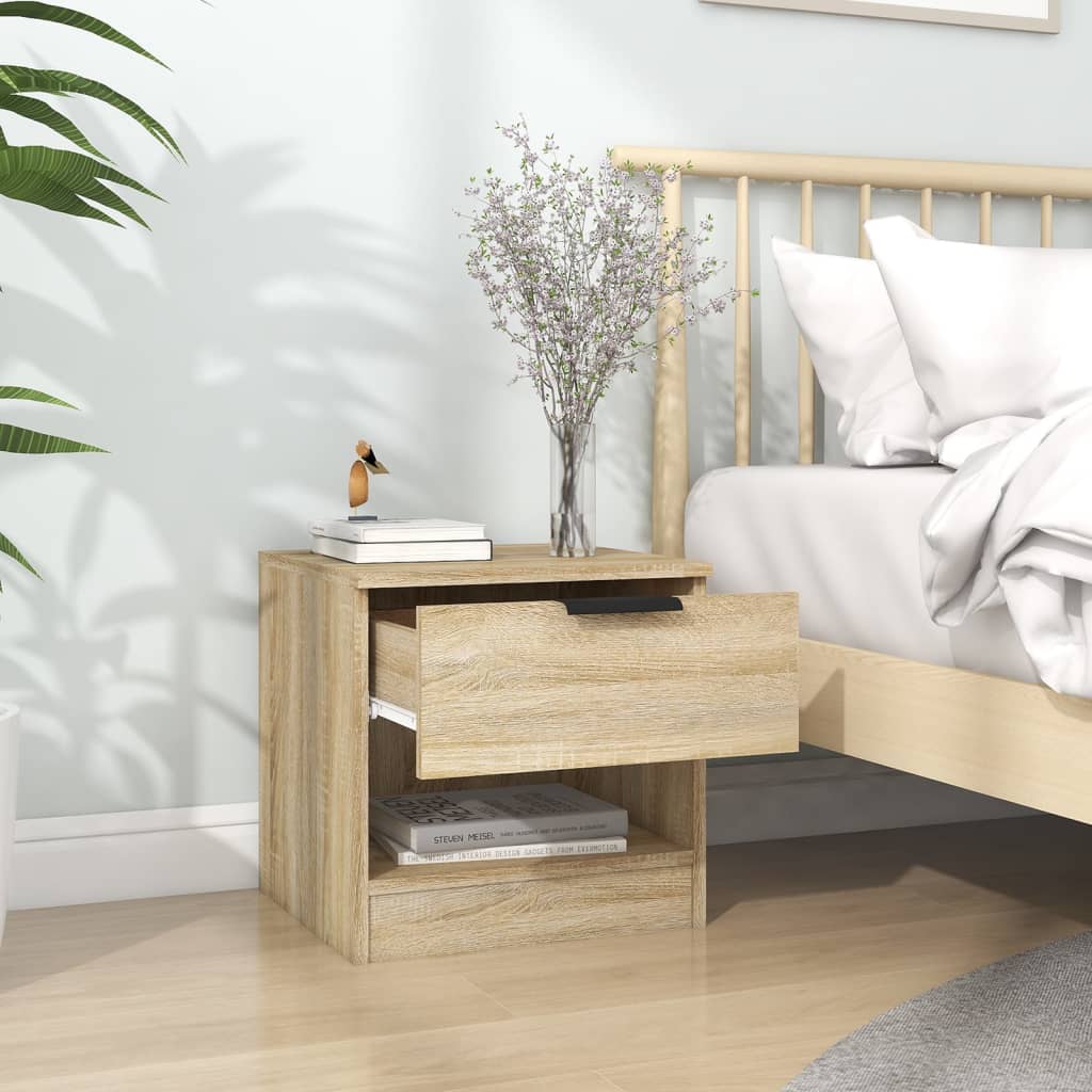 Noptiere, 2 buc., stejar sonoma, lemn prelucrat GartenMobel Dekor