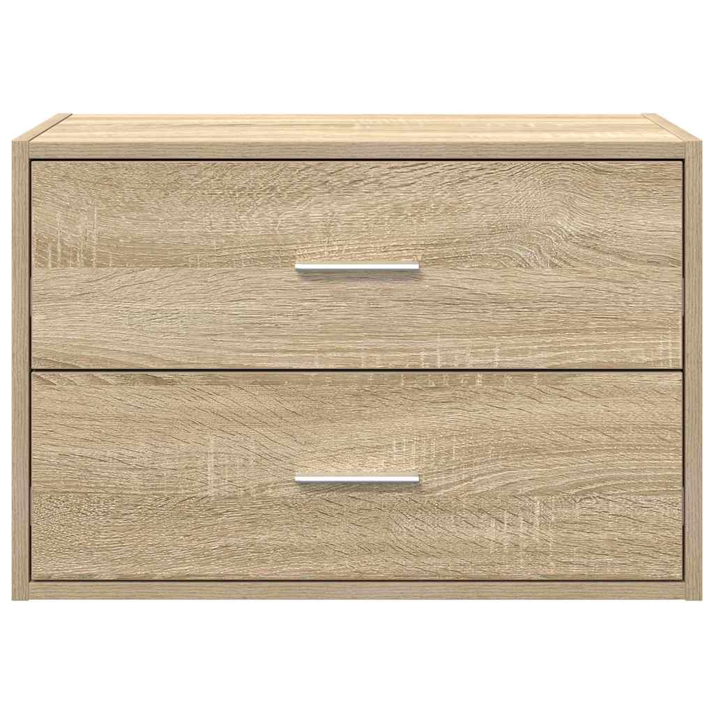 Dulap cu 2 sertare Stejar Sonoma 60x31x40 cm Lemn prelucrat GartenMobel Dekor