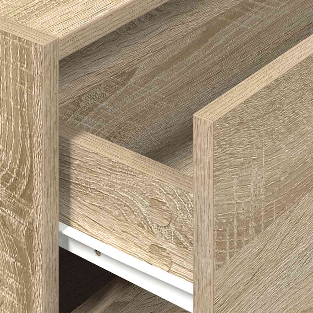 Dulap cu 2 sertare Stejar Sonoma 60x31x40 cm Lemn prelucrat GartenMobel Dekor