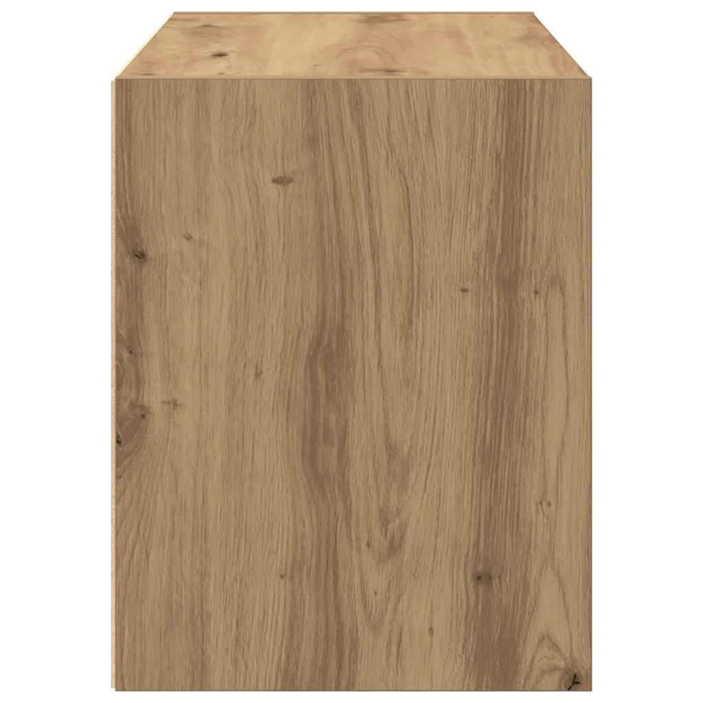 Dulap cu 2 sertare Stejar artizanal 60x31x40 cm Lemn prelucrat GartenMobel Dekor