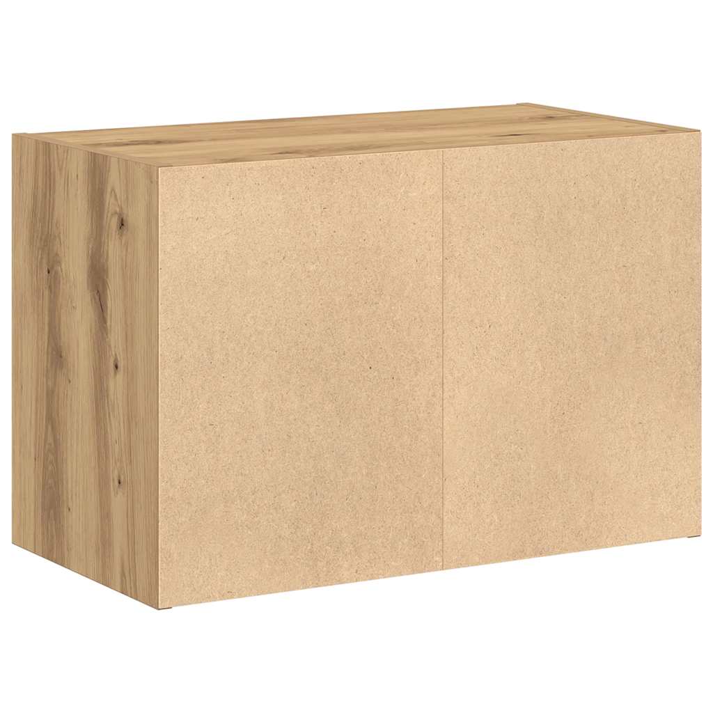 Dulap cu 2 sertare Stejar artizanal 60x31x40 cm Lemn prelucrat GartenMobel Dekor