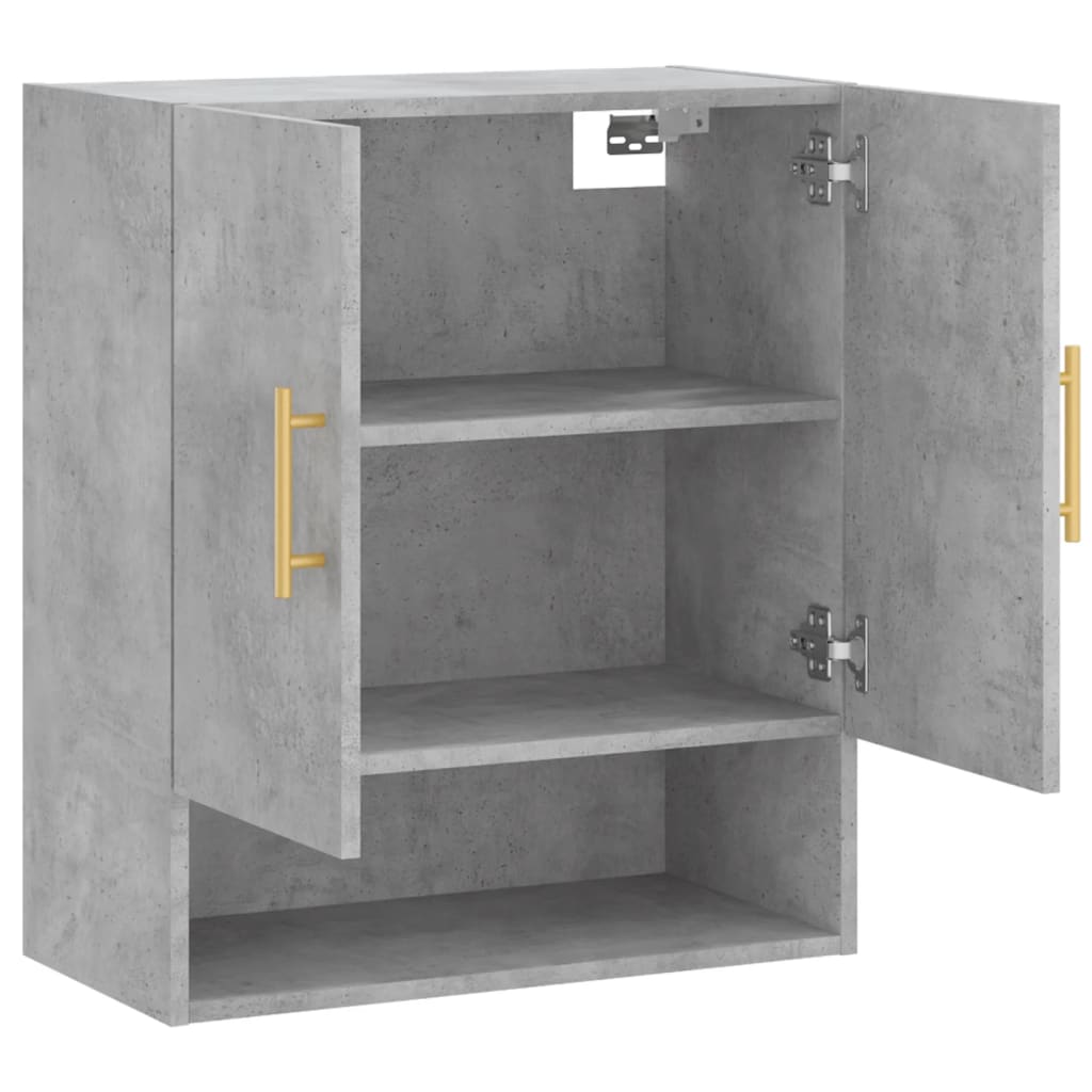 Dulap de perete, gri beton, 60x31x70 cm, lemn compozit GartenMobel Dekor