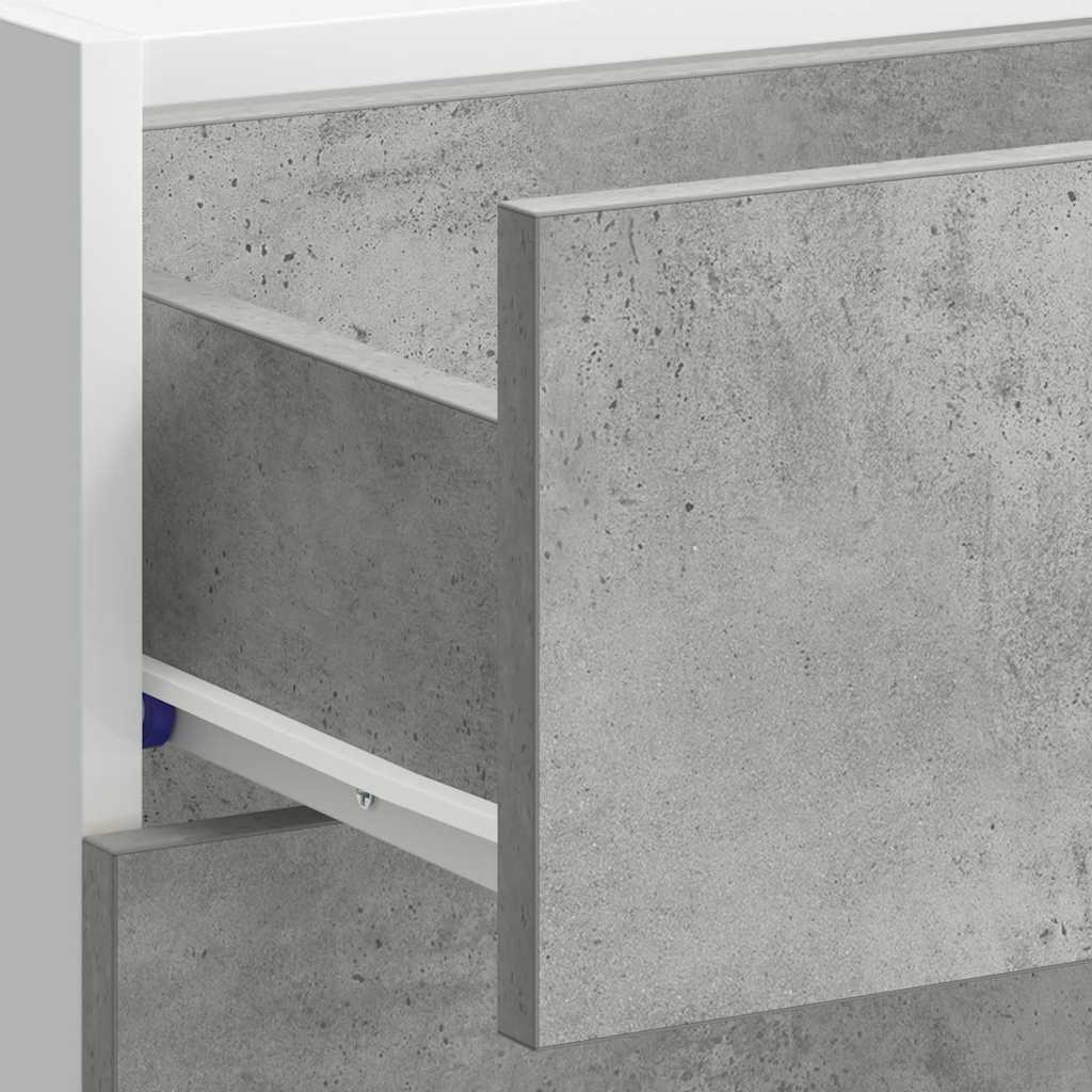 Dulap inferior “Lyon” Beton gri 40x46x81,5 cm Lemn prelucrat GartenMobel Dekor