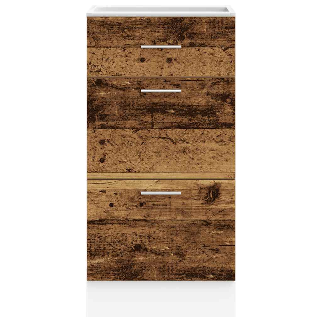 Dulap inferior “Lyon” Lemn vechi 40x46x81,5 cm Lemn prelucrat GartenMobel Dekor
