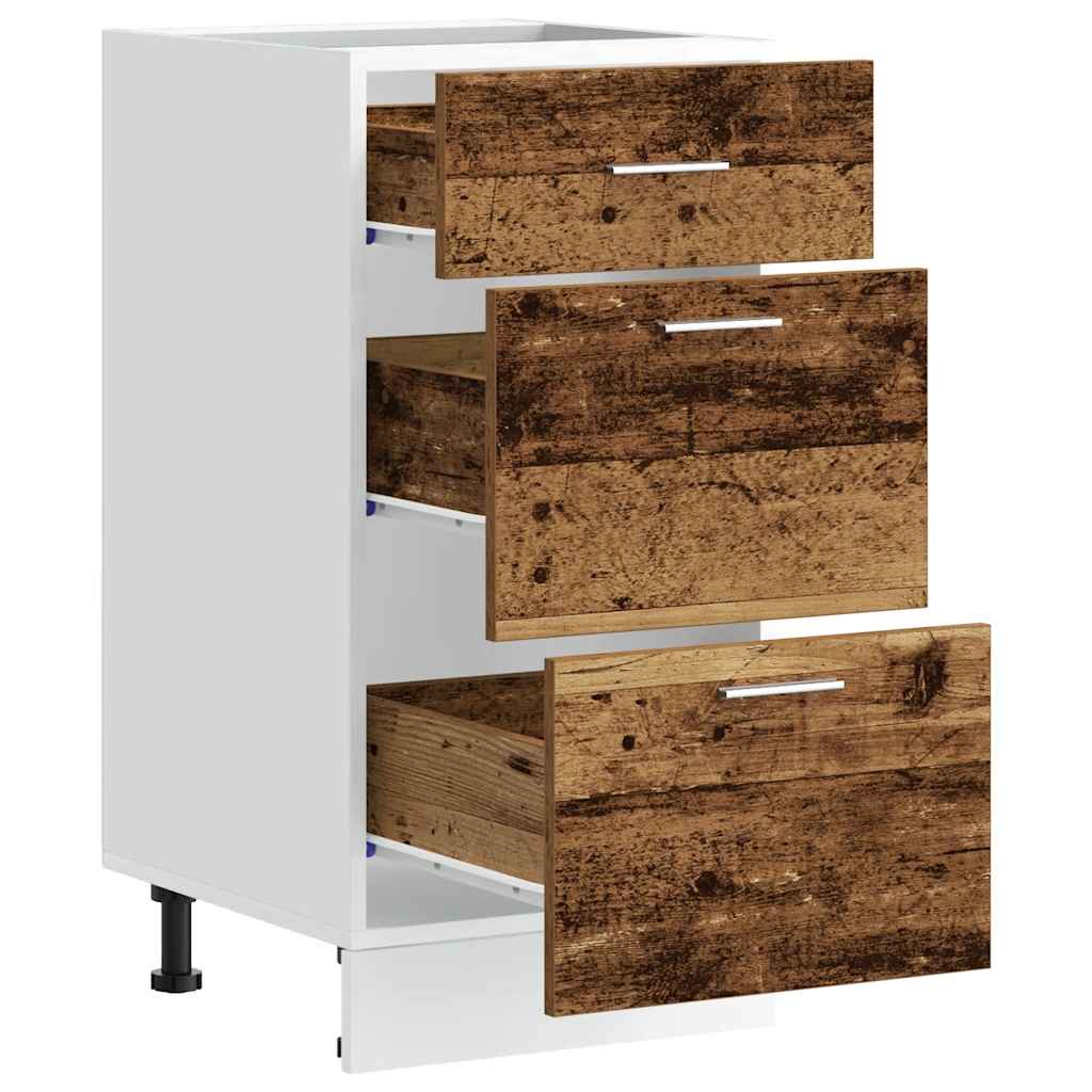 Dulap inferior “Lyon” Lemn vechi 40x46x81,5 cm Lemn prelucrat GartenMobel Dekor