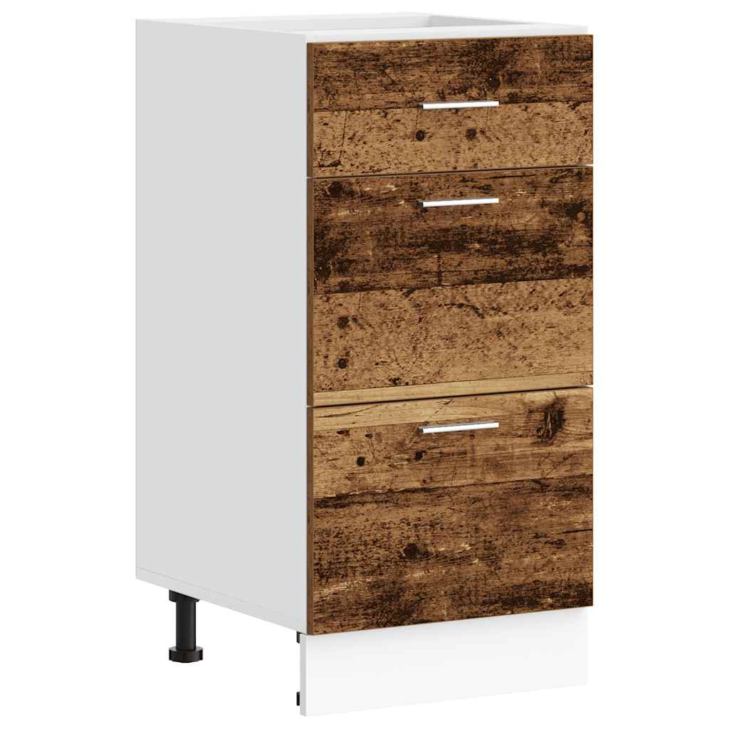 Dulap inferior “Lyon” Lemn vechi 40x46x81,5 cm Lemn prelucrat GartenMobel Dekor
