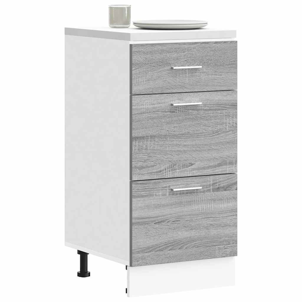 Dulap inferior “Lyon” gri Sonoma 40x46x81,5 cm Lemn prelucrat GartenMobel Dekor