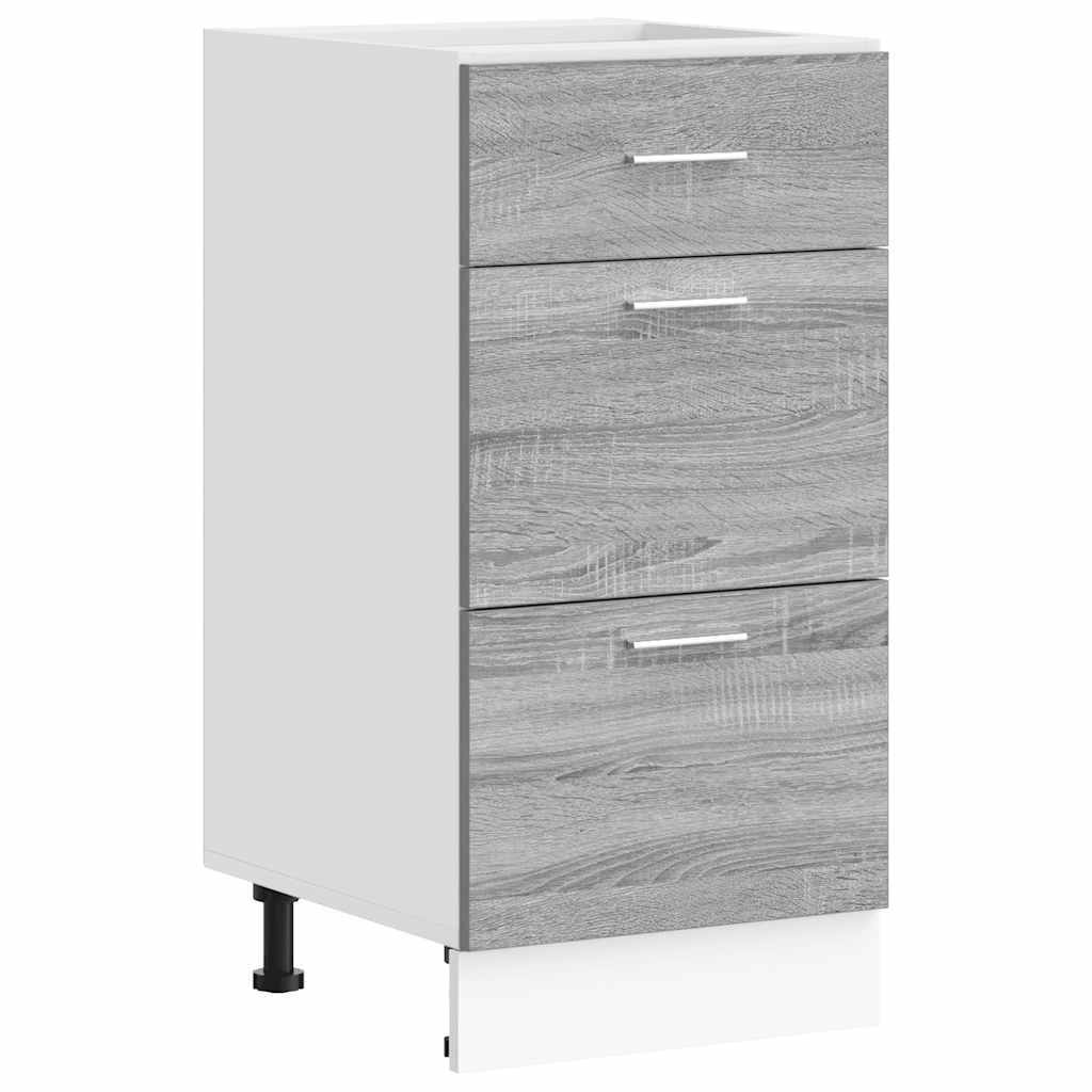 Dulap inferior “Lyon” gri Sonoma 40x46x81,5 cm Lemn prelucrat GartenMobel Dekor