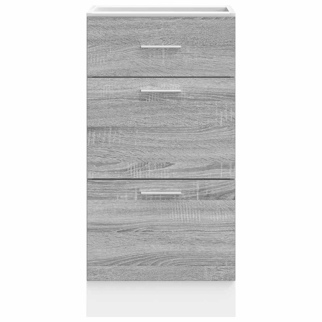 Dulap inferior “Lyon” gri Sonoma 40x46x81,5 cm Lemn prelucrat GartenMobel Dekor