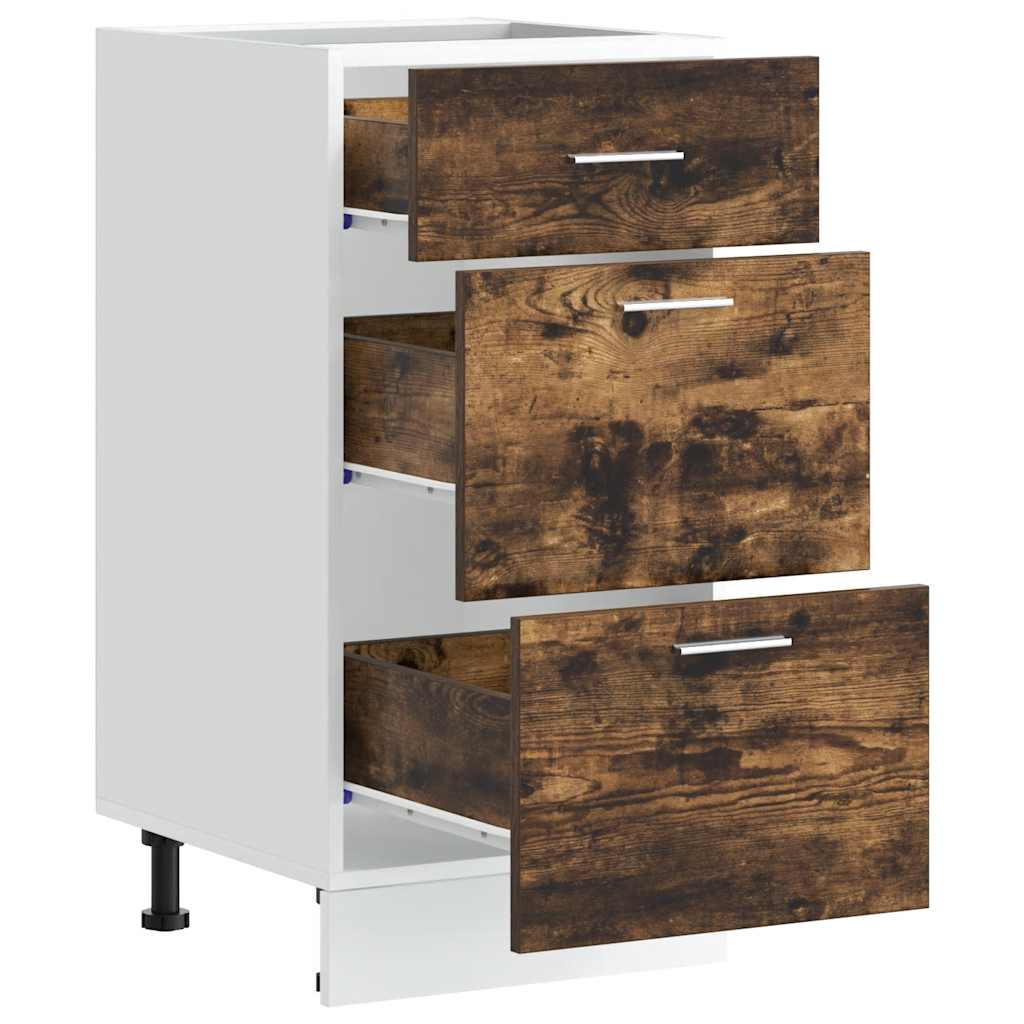Dulap inferior “Lyon” stejar afumat 40x46x81,5 cm GartenMobel Dekor