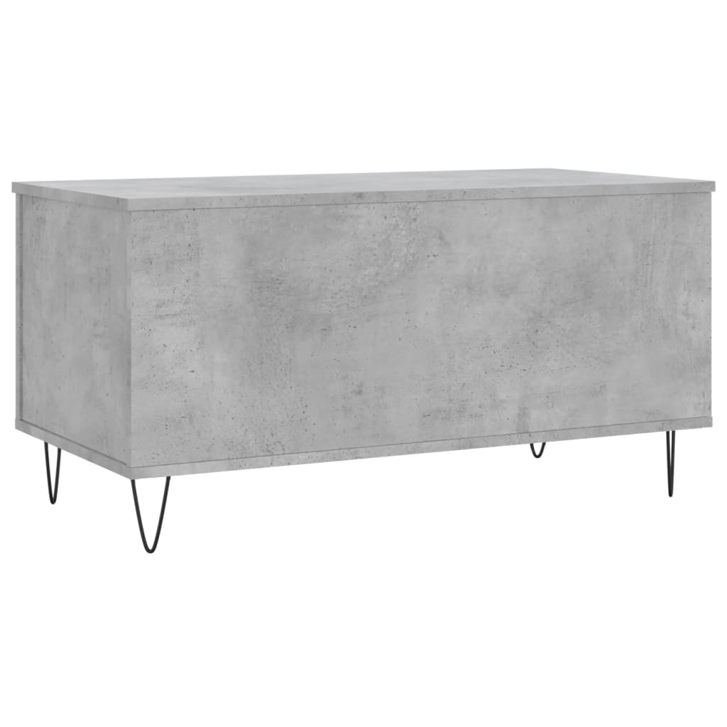 Măsuță de cafea, gri beton, 90x44,5x45 cm, lemn compozit GartenMobel Dekor