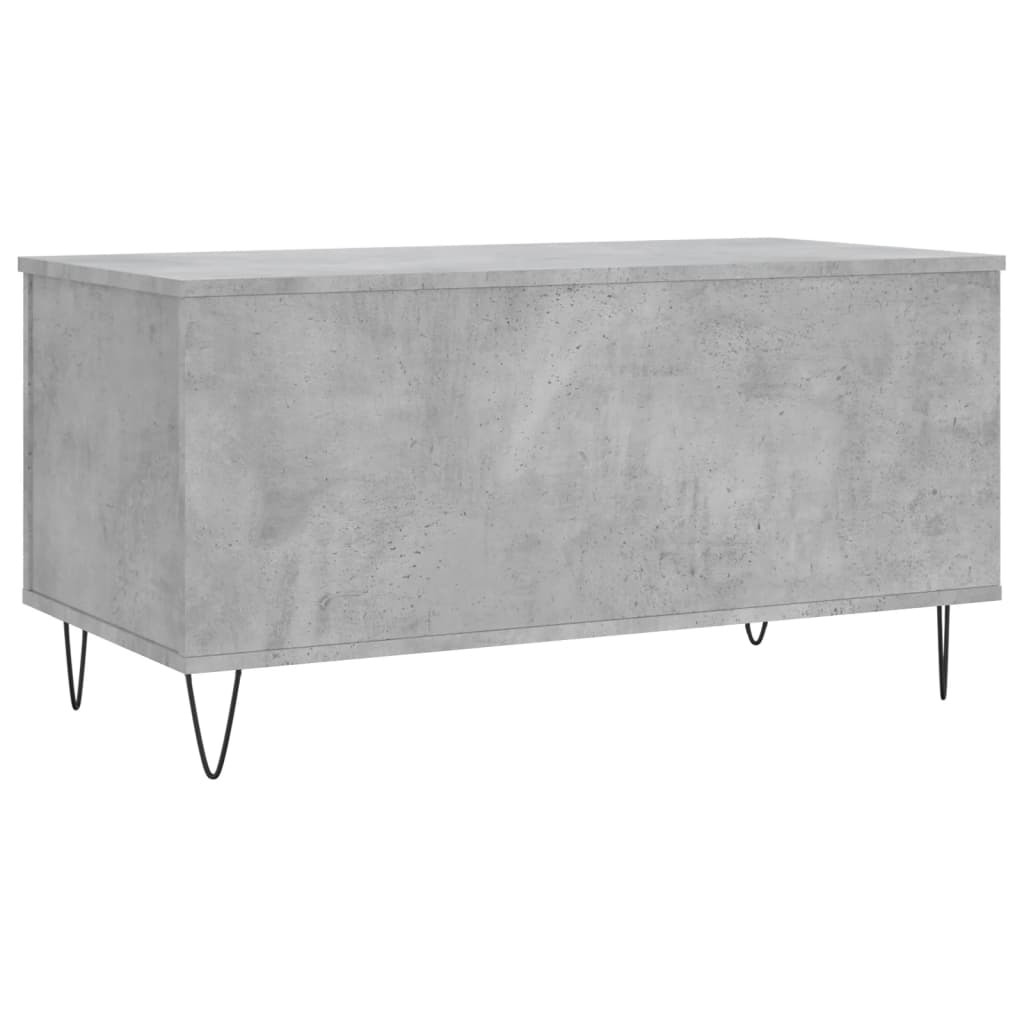 Măsuță de cafea, gri beton, 90x44,5x45 cm, lemn compozit GartenMobel Dekor