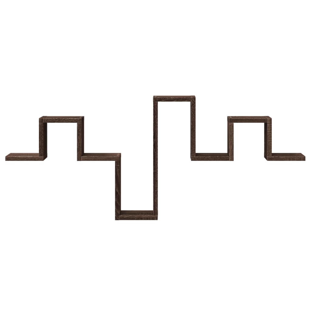 Raft de perete, stejar maro, 104,5x10x43 cm, lemn prelucrat GartenMobel Dekor