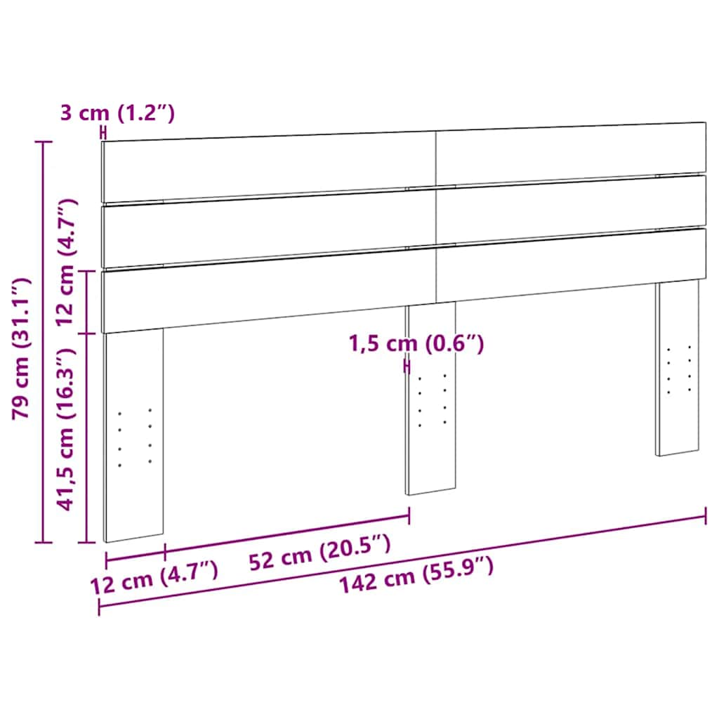 tăblie 140 cm lemn masiv de stejar GartenMobel Dekor