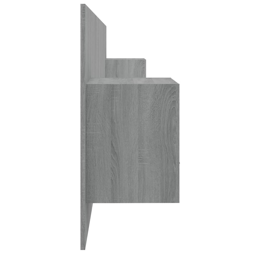 Tăblie de pat cu dulapuri, gri sonoma, lemn prelucrat GartenMobel Dekor