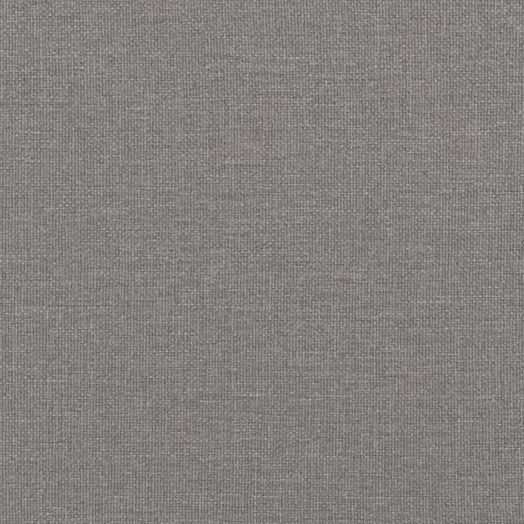 Scaun balansoar cu taburet, gri taupe, material textil GartenMobel Dekor