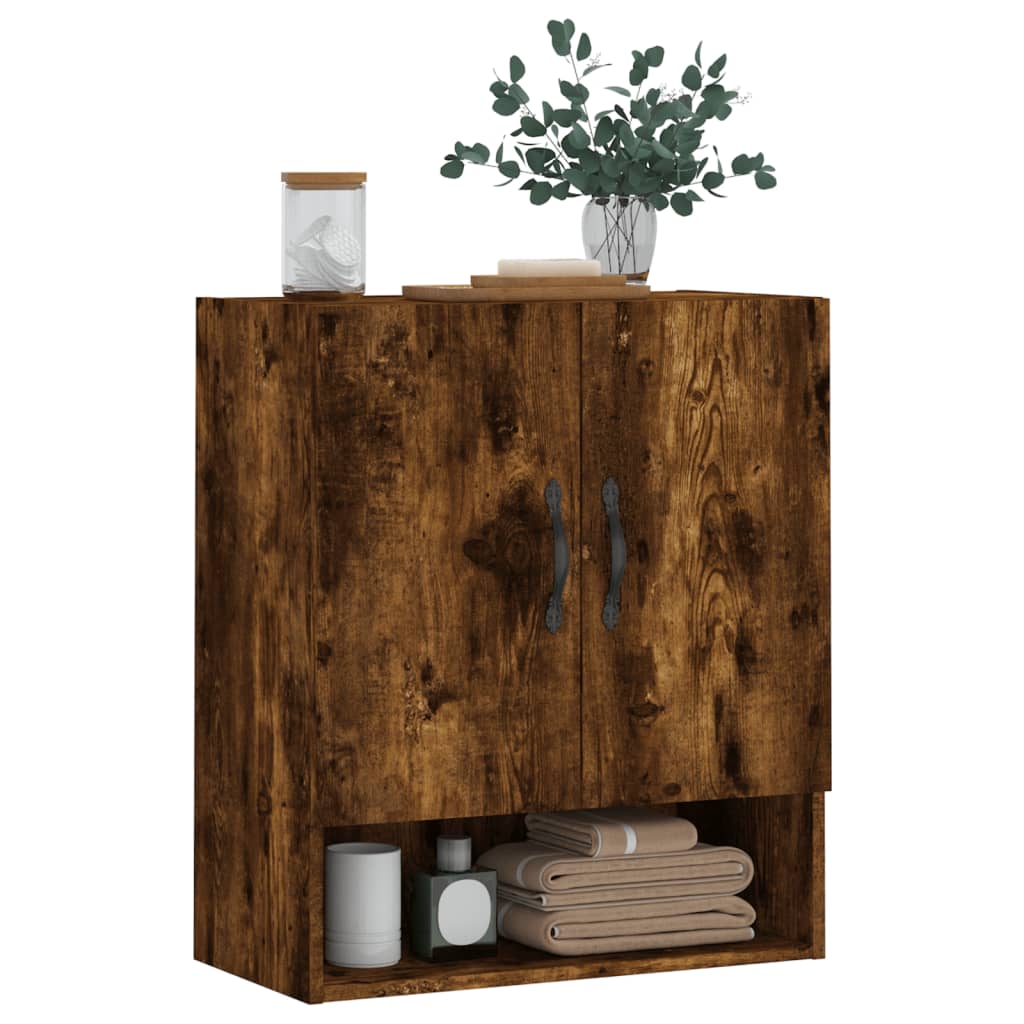 Dulap de perete, stejar fumuriu, 60x31x70 cm, lemn compozit GartenMobel Dekor