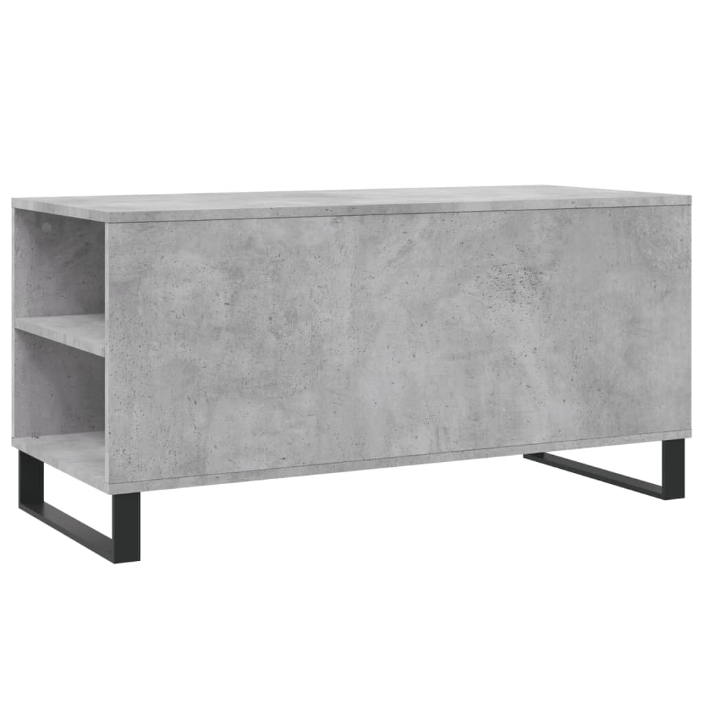 Măsuță de cafea, gri beton, 102x44,5x50 cm, lemn prelucrat GartenMobel Dekor