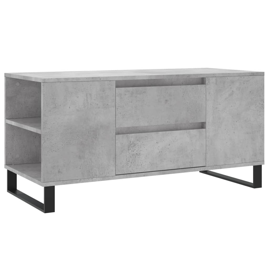 Măsuță de cafea, gri beton, 102x44,5x50 cm, lemn prelucrat GartenMobel Dekor